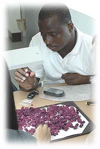 非洲宝石原石卖家