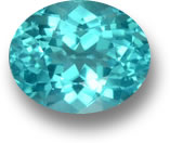 蓝绿色磷灰石宝石