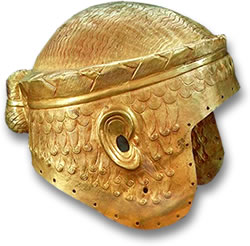 Gold Helmet of Sumerian King Meskalamdug
