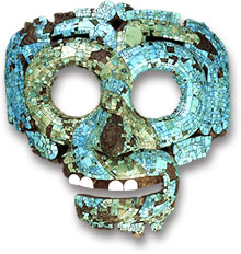 古代中美洲绿松石马赛克面具复制品