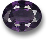 紫色椭圆形尖晶石宝石
