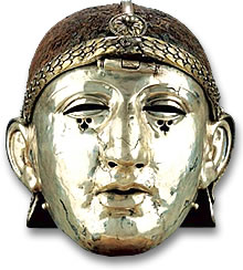 罗马银头盔和面罩