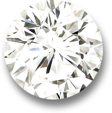 圆形白钻石宝石