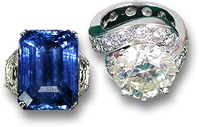 Sharon Osbourne 被盗的蓝色蓝宝石戒指和回收的蒂芙尼钻石结婚戒指