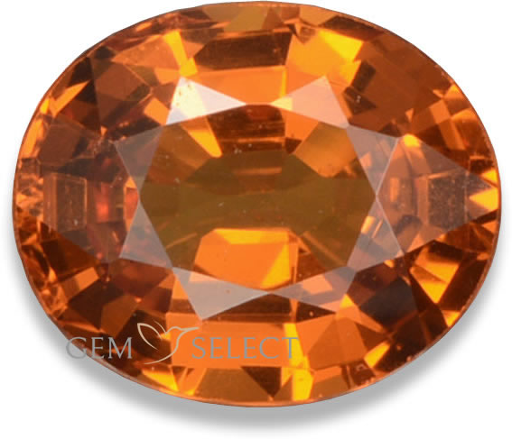 来自 GemSelect 的锰铝榴石宝石 - 大图