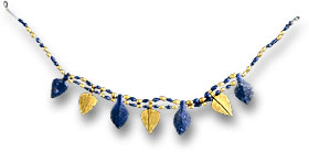 Sumerian Lapis Lazuli and Gold Beaded Necklace