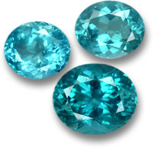 蓝色磷灰石宝石