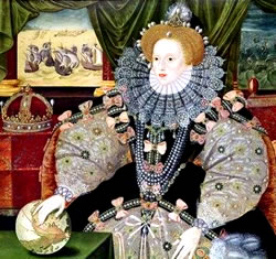 伊丽莎白一世的象征性舰队肖像和珍珠