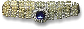 玛丽亚·费奥多罗夫娜 (Maria Feodorovna) 的珍珠和蓝宝石项圈