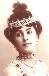 Mathilda Kschessinska 佩戴钻石和珍珠