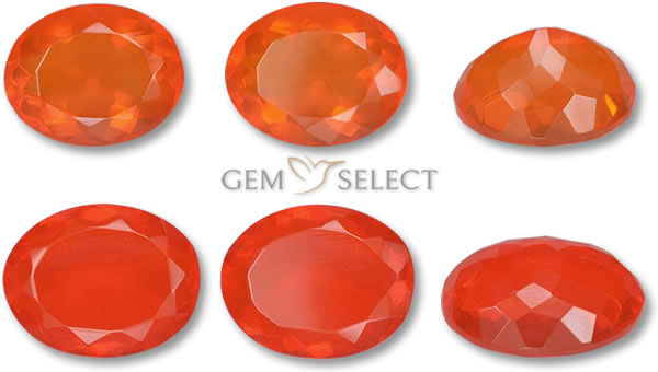 来自 GemSelect 的火蛋白石宝石照片