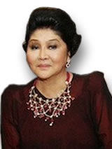 伊梅尔达·马科斯 (Imelda Marcos) 佩戴红宝石首饰