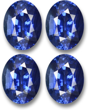 蓝色蓝宝石宝石