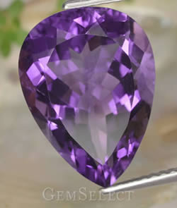 梨形紫水晶宝石