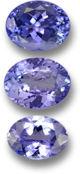 紫蓝色坦桑石宝石