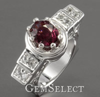 红榴石石榴石戒指 Garnet Gemstone Rings