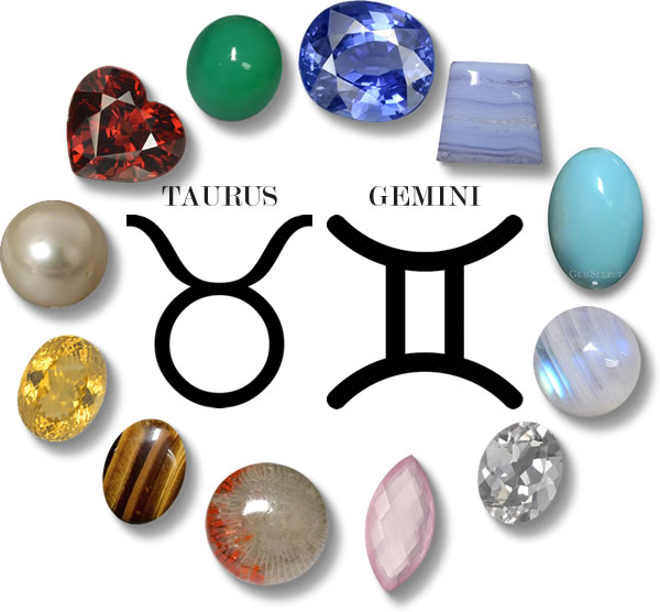 来自 GemSelect 的金牛座和双子座宝石 - 大图