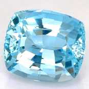 产自莫桑比克的 6.15 克拉 VVS 海蓝宝石