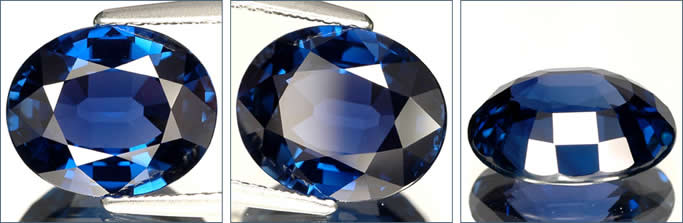 顶级品质、未经处理的蓝色蓝宝石