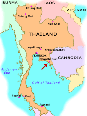 泰国地图-尖竹汶府