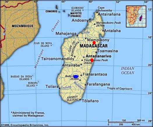 马达加斯加地图