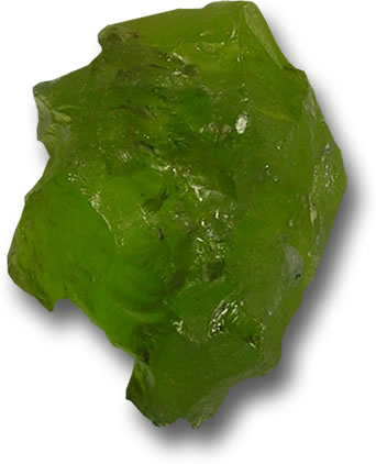 来自巴基斯坦的深绿色橄榄石原石