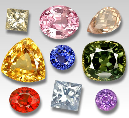 GemSelect 各种颜色和形状的蓝宝石