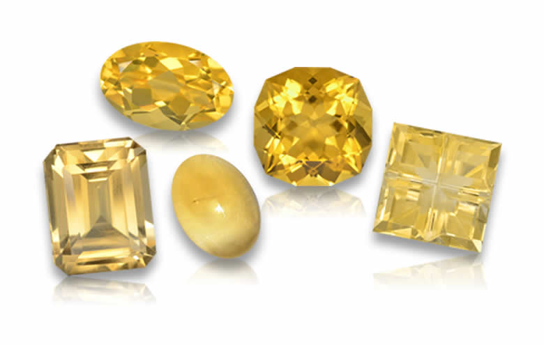 1-4 Carat Citrine Gemstones - Natural, Certified