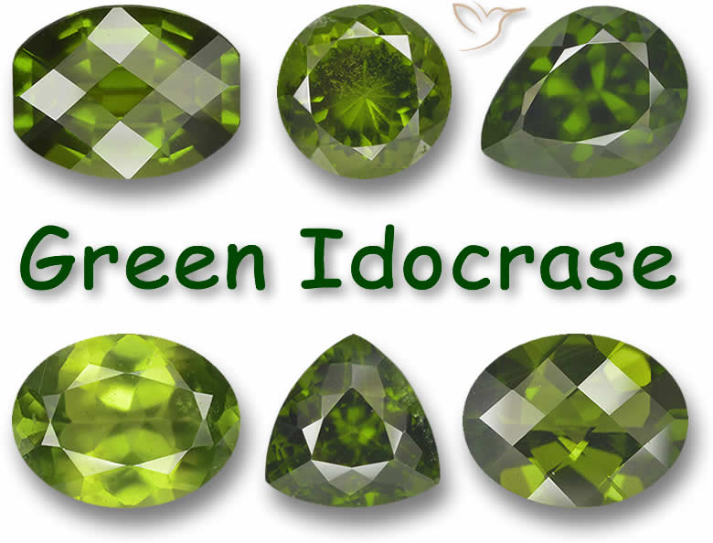 绿色 Idocrase 宝石
