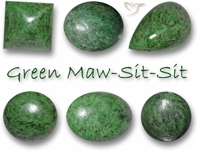 绿色 Maw-Sit-Sit 宝石