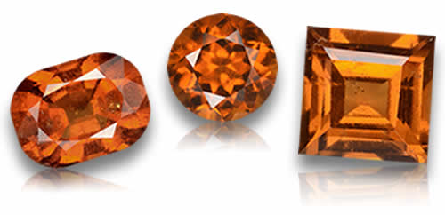店铺 橙色 Hessonite 石榴石 宝石