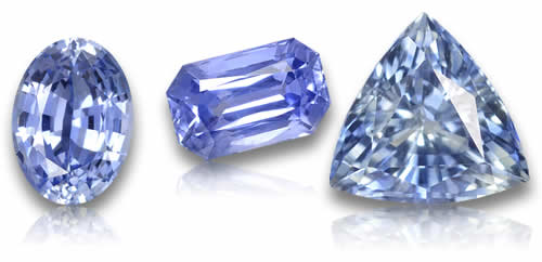 散装浅蓝色蓝宝石