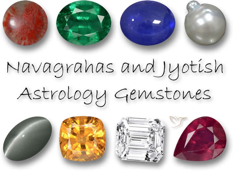 Navagrahas 和 Jyotish 占星宝石