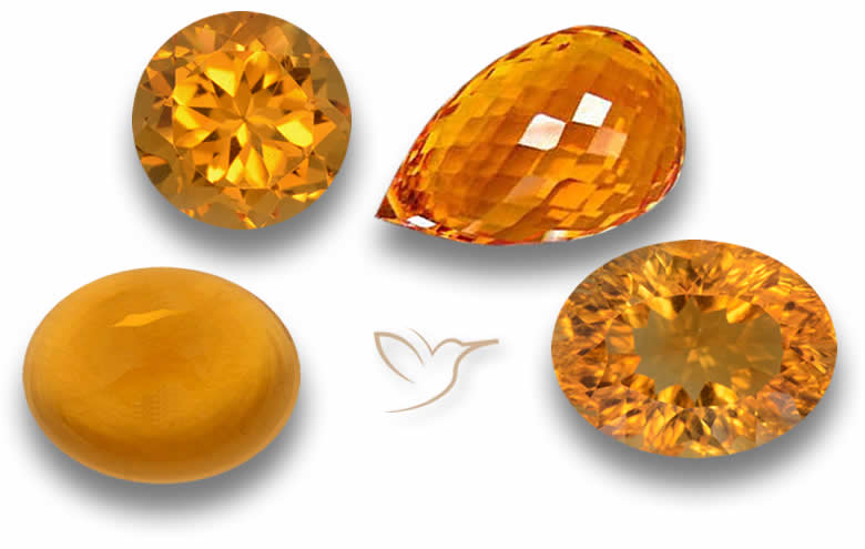 Shop Loose Orange Citrine, Natural Faceted and Cabochons Stones, Wholesale Orange Citrine