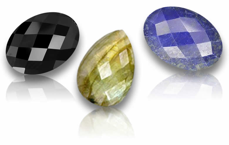 玫瑰式切割宝石,采用复古刻面风格