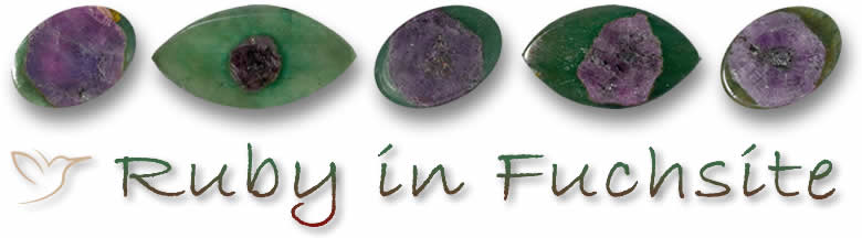 Fuchsite 宝石中的红宝石