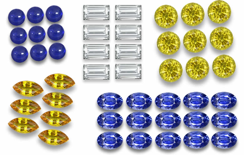 Shop Loose Sapphire Lots, Bulk Sapphires, Mixed Gemstone Parcels, Sapphire Sets for Wholesale Prices