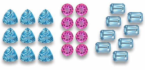 天然托帕石宝石，适用于珠宝和批发用途