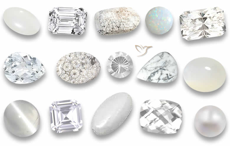 White Gemstones | Natural Loose White Gems for Sale
