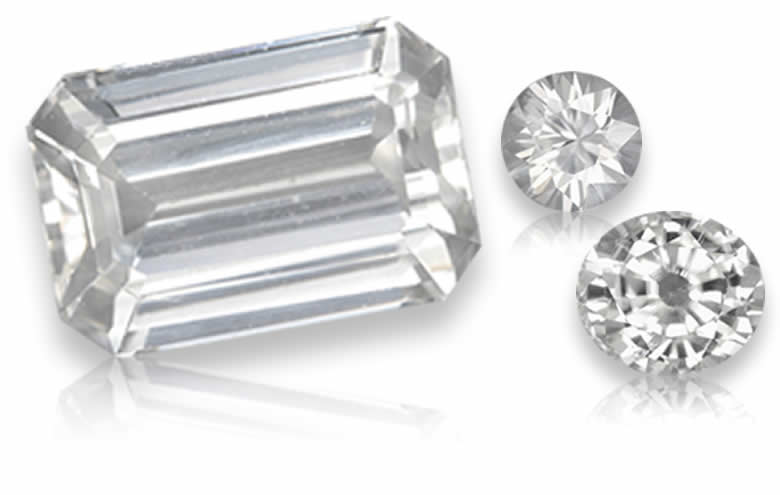 Loose White Zircon Gemstones, Natural Colorless Zircons for Jewelry, calibrated wholesale White Zircon