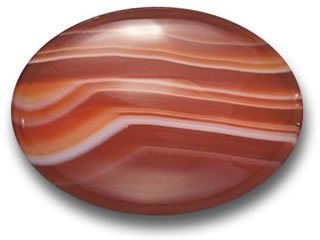 沙玛瑙凸圆形 Sardonyx Cabochon