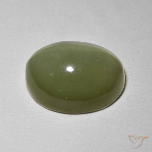 5.80克拉天然阳起石猫眼，椭圆形，半透明