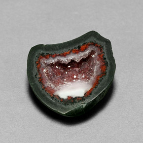 6.91克拉天然多色玛瑙晶洞，异形，15.1×14.1毫米，不透明