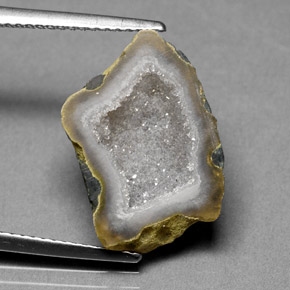 6.18克拉天然多色玛瑙晶洞，异形，18.1×12.4毫米，不透明