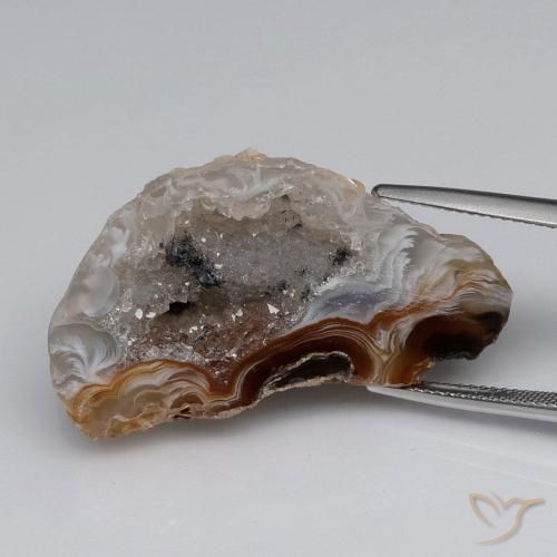 40.37ct 天然 彩色 玛瑙晶洞, 花式切割, 不透明