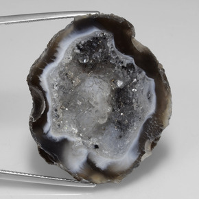 65.22克拉天然多色玛瑙晶洞，异形，36.2×31.3毫米，不透明