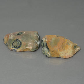 41.89天然多色玛瑙晶洞，异形，25.2×19毫米，不透明