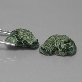 17.29天然多色玛瑙晶洞，异形，18.7×14.6毫米，不透明