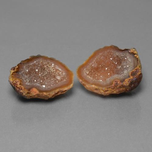 29.40天然多色玛瑙晶洞，异形，20.5×17.5毫米，不透明