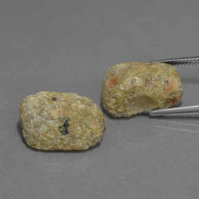 19.68天然多色玛瑙晶洞，异形，18.9×14.4毫米，不透明